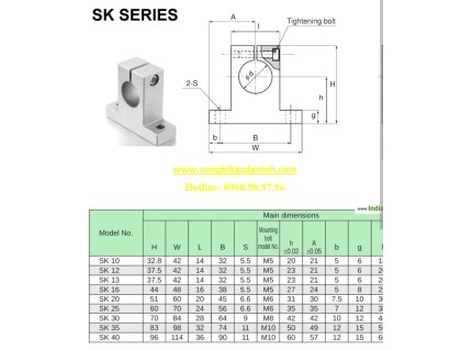 VÒNG BI SK40